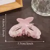 Gorace Joyería Mariposa Pequeña Hueca Mitad Corbata Pinza para Agarrar el Cabello Pinza para el Cabello de Sentido Avanzado con Temperamento Pinza de Tiburón para la Parte Posterior de la Cabeza Accesorios para el Cabello