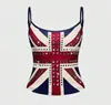 Top Cropped de Lantejoulas Estilo Rua de Verão Transfronteiriço Europeu e Americano para Mulheres Y2K Sexy Picante Venda por Atacado