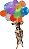 Decoración de Colgante de Gato Acrílico, Adorno Colgante para Interior de Coche Globo, Accesorio Divertido, Llavero para el Hogar
