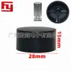 28*15 perilla negra de plástico perilla de amplificador de audio perilla de potenciómetro perilla codificadora eje de flor de 6MM