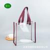 Bolsas de PVC de Moda, Bolsas Tote Transparentes Cuadradas Pequeñas con Logo Personalizable, Adecuadas para Recuerdos de Boda, con un Diseño Cosido de Alta Gama