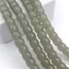 Al por mayor 8*6mm Cuentas de Barril Vidrio Imitación Jade Pulsera Joyería Accesorios Cuentas de Vidrio Cristalino Cilíndricas Accesorios Cuentas Sueltas