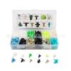 Venta al por mayor de fábrica 350 Piezas caja de clip de fijación para uña de piercing de hebilla hebilla universal para coche hebilla interior en caja en stock