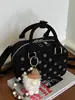 Bolso Bandolera Elegante de Lunares para Mujer, Nuevo Bolso de Mano Tipo Bowling Estilo Coreano Otoño 2026, Bolso de Hombro Fresco y Único
