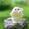 Novo casal Série Coelho micro paisagismo jardinagem DIY acessórios bola de cristal fofo fofo coelho branco resina ornamentos