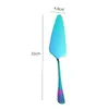 Servidor de Pastel Acero Inoxidable 410 22cm 5 Colores | Borde Dentado Cabeza de 4.8cm | Material Espesado | Mango Ergonómico | Pulido Espejo | Grado Alimenticio | Apto para Lavavajillas | Cubertería Profesional para Restaurante Hotel Panadería Hogar