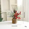 Las Decoraciones Navideñas Más Populares de Amazon, Mini Árbol de Navidad Simulado con Troncos de Madera, Decoraciones Navideñas