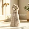 Nueva Escultura Serie Familiar: Hermanas Abrazándose, Adorno de Decoración para el Hogar de Arenisca para Escritorio de Oficina, Entrada y Decoración de Gabinete