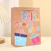 Bolsa de Regalo Casual de Dibujos Animados Regalo de Cumpleaños Regalo Navideño Bolsa de Papel Bolsa de Empaque de Regalo Linda