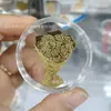 Adesivo de Telefone de Ouro Puro 999 para Riqueza Instantânea, com Adesivo Traseiro, Adesivo de Ouro 2mg, Presente Promocional para Lojas de Ouro em Transmissão ao Vivo