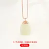 Hebilla colgante de plata de ley 925 para hombre y mujer, con diseño de tarjeta de identificación, hebilla de jade, hebilla de plata con incrustaciones, accesorios de bricolaje