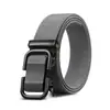 Cinturón de Cuero Tejido de Alta Elasticidad Más Vendido Cinturón de Nailon con Hebilla Automática para Hombres Jóvenes y de Mediana Edad Cinturón Casual de Lona Cinturón para Hombre