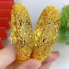 Oriente Médio Dubai pulseira de liga de cobre transfronteiriça venda quente pulseiras de areia dourada para mulheres fábrica de origem em estoque lote