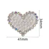 Tecido Não Tecido Adesivo Termocolante Coração Coroa Borboleta Flor de Cinco Pétalas Decoração de Roupa Acessórios DIY Pérolas Artificiais Strass