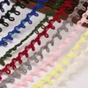 Venta al por mayor del fabricante Pestaña de botón elástica colorida Ropa para vestido Banda elástica en la parte posterior del cuello Hebilla de encaje Hebilla de collar de sombrero extraíble