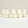 Pegamento en crema, material artesanal para manualidades, lindo conejo emo, accesorios de resina para muñecas, carcasa de teléfono móvil casera