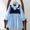 Nuevo Vestido de Manga Larga con Solapa Estilo Otoño para Chicas de 25 Años Estilo Coreano Estilo Preppy Vestido Camisa Casual para Chica