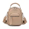 Bolsa Feminina da Moda Mais Vendida Transfronteiriça, Simples, Casual, Luxo Leve, Bolsa de Ombro de Mão de Alta Qualidade, Mochila Pequena Feminina de Couro PU
