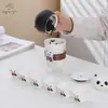 Juego de Té de Viaje Panda Zhihetang Juego Portátil de Una Olla Tres Tazas Seis Tazas para Exterior para Llevar Taza Exprés Regalo