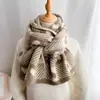 Cachecol Tricotado de Árvore de Natal Vermelha, Estilo Coreano, Atmosférico, Quente para o Inverno, Versátil, Presente de Natal para Casal Estudante Aquecedor de Pescoço
