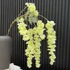 Decoración de Flor de Glicina Flor Flor Gigante Enredadera Rama Larga Cadena Flor de Seda Foto Boda Pesca Abler Enredadera de Flor Falsa