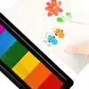Venta Caliente Transfronteriza Graffiti Infantil Almohadillas de Tinta de 6 Colores Educación Temprana Jardín de Infancia Almohadillas de Tinta para Pintura de Dedos DIY Almohadillas de Tinta Coloridas Fábrica