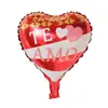 Globo de película de aluminio de 10 pulgadas para el Día de San Valentín en español Te Amo globo pequeño romántico de confesión para decoración de fiesta de San Valentín