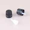 Tampa anti-roubo de plástico plug de gotejamento cabeça pequena cabeça grande tampa 18 dentes de rosca tampa de plástico PP preto branco tampa universal para frasco de óleo essencial