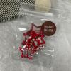 Nuevo Clip BB de Cuadros de Estrella de Cinco Puntas con Lentejuelas Pasador para Flequillo Lateral Pinza para Flequillo Dulce Accesorio para el Cabello Infantil