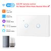 Aplicación Graffiti Control Inteligente Panel de Interruptor de Voz Estándar Americano 120 Táctil Wifi Alexa Interruptor de Voz Inteligente