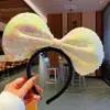 Diadema para Mujer con un Toque de Lujo, Lujo Ligero, Lazo Grande de Terciopelo Rojo Chino, Accesorio para el Cabello de Celebridad de Internet, Accesorio para el Cabello de Fiesta en Parque de Atracciones