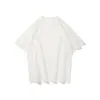 Estilo Casual ao Ar Livre Americano Tendência Gola Redonda Manga Curta Camiseta Verão Novo Estilo Simples Cor Sólida Versátil Moda Top