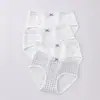 Pantaletas de algodón puro para bebé Clase A, algodón 10A antibacteriano, algodón completo, entrepierna extendida, cintura media, florales, de algodón puro para niñas