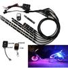 Ventas Directas de Fábrica Luz Ambiental LED para Motocicleta Uno a Seis Control Inalámbrico RF por Voz con Música Luz Ambiental RGB Epoxi Impermeable