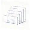 Porta-arquivos acrílico personalizado, porta-arquivos acrílico transparente, adequado para escritório e casa, porta-arquivos vertical