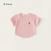 1.0kg piezasConjunto nuevo de atuendo de verano para camiseta infantil, ropa de verano para niños, tops versátiles de manga corta para niñas