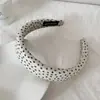 Goma para el pelo de gasa con lunares estilo coreano, Diadema de tela plisada elegante de nicho, Goma para el pelo, Nueva cuerda para el pelo, Banda elástica