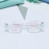 Tienda de gafas venta rápida montura pequeña de gafas TR90 al por mayor para hombres y mujeres estudiantes luz plana miopía montura de gafas libro rojo pequeño venta caliente