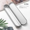 Caja de hojalata metal caja larga para lápiz de cejas forro de esponja caja de regalo de empresa caja de lápices para estudiante resistente a caídas