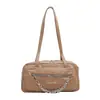 Bolsa pequena quadrada texturizada estilo coreano para mulheres no atacado, novo modelo de verão 2026, cor sólida, bolsa de ombro de luxo leve, bolsa de axila para o dia a dia