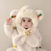 Chapéu Lenço para Bebê Tudo em Um Proteção de Pescoço Chapéu Outono e Inverno Bebê Fofo Super Fofo Meninos e Meninas Crianças de Inverno Chapéu com Proteção para Orelhas