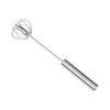 Batidor de huevos manual de acero inoxidable, batidor de crema, batidor de huevos giratorio semiautomático, herramienta para hornear en la cocina