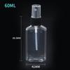 Guangdong Dongguan venta al por mayor al contado 30/50/60 ml botella de spray de niebla fina a presión embalaje de alcohol botella de plástico portátil