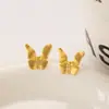 Aretes de Mariposa Estilo Coreano Gama Alta Frescos Tachuelas Dulces Dormir Sin Quitarse el Piercing del Oído Tornillo Venta al por Mayor