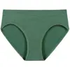 Ropa interior para mujer de algodón antibacteriano, talla grande, cintura media-baja, lencería sexy para mujer, color liso, hilo, sin costuras, fina