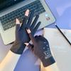 Nuevos guantes de medio dedo con protección solar para mujer, guantes de verano para montar sin dedos para mujer, guantes de algodón lindos con los dedos expuestos