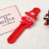 Regalo creativo de Navidad para niños, luminoso, Papá Noel, muñeco de nieve, raqueta, anillo, pulsera, regalo de Navidad, anillo a presión