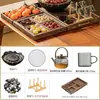 Estufa de Inducción para Hacer Té Hogareña Estufa Eléctrica de Cerámica Utensilios para Hacer Té Juego Completo Té de la Tarde Té Aromático Juego de Té Traje Tetera de Vidrio para la Salud