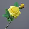 Flores Artificiais com 2 Cabeças, Toque Realista, Hidratante, Bordas Enroladas, Decoração de Casa Rosa, Flores Artificiais, Plantas Verdes, Flores para Decoração de Casamento, Alta Simulação