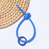 Corda de Silicone Colorida Argola de Mola Fivela de Pendurar DIY Joias Pendurar Joias Boneca de Pelúcia Cordão Chaveiro Tira de Amarração